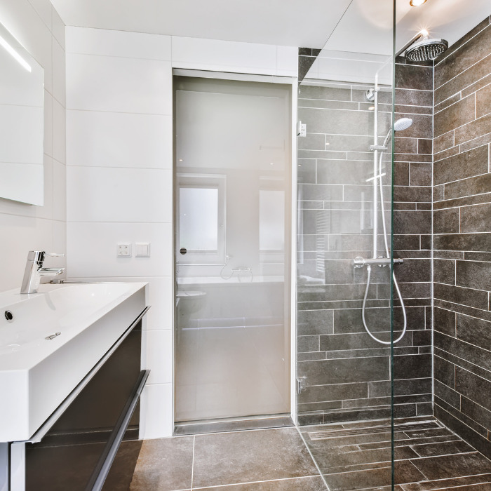 custom design tile shower