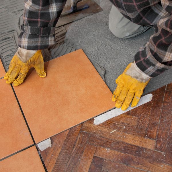custom tile floor installation by experts